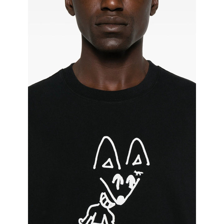 Maison Kitsuné T Shirts - Black | 9719a011c9e20a81a3e50f53a206b373986a7cee