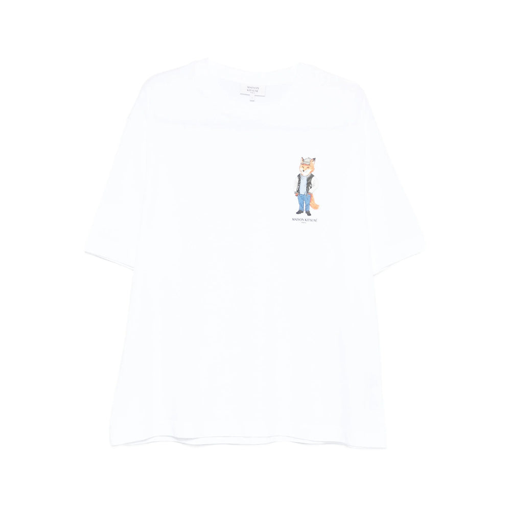 Maison Kitsuné T Shirts - White | 4bd8a16f94e8feeffba12ecc3fac735f97fd8648