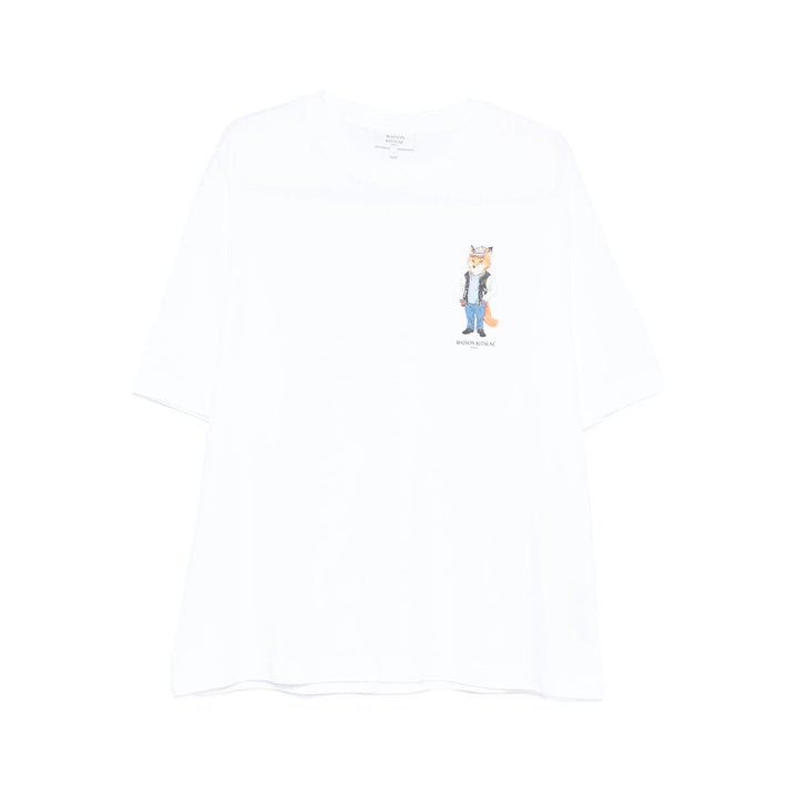 Maison Kitsuné T Shirts - White | 4bd8a16f94e8feeffba12ecc3fac735f97fd8648