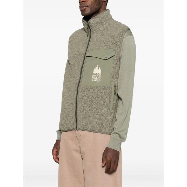 Maison Kitsuné Outwear Waistcoats - Green | cd72338d3f732eae224c7094354c492637e101c5