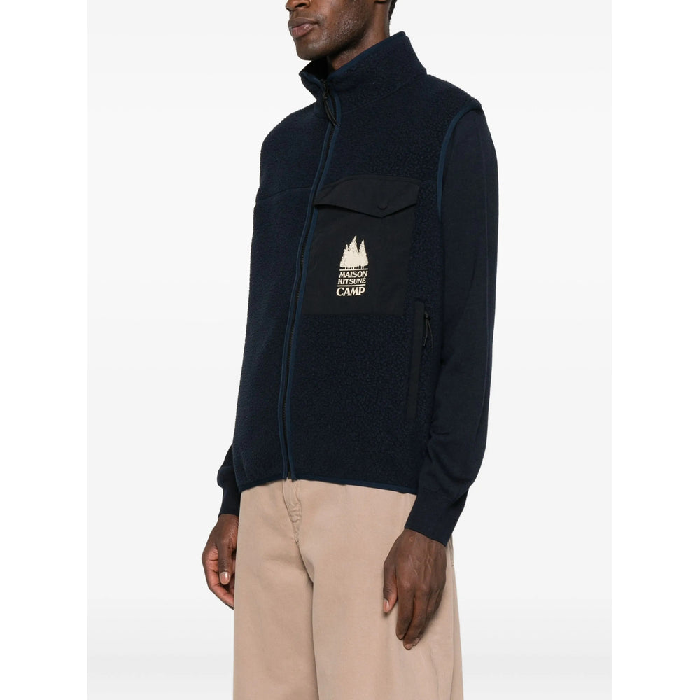 Maison Kitsuné Outwear Waistcoats - Blue | 2daad817c761eb3975e4db3504b6e89619b66850