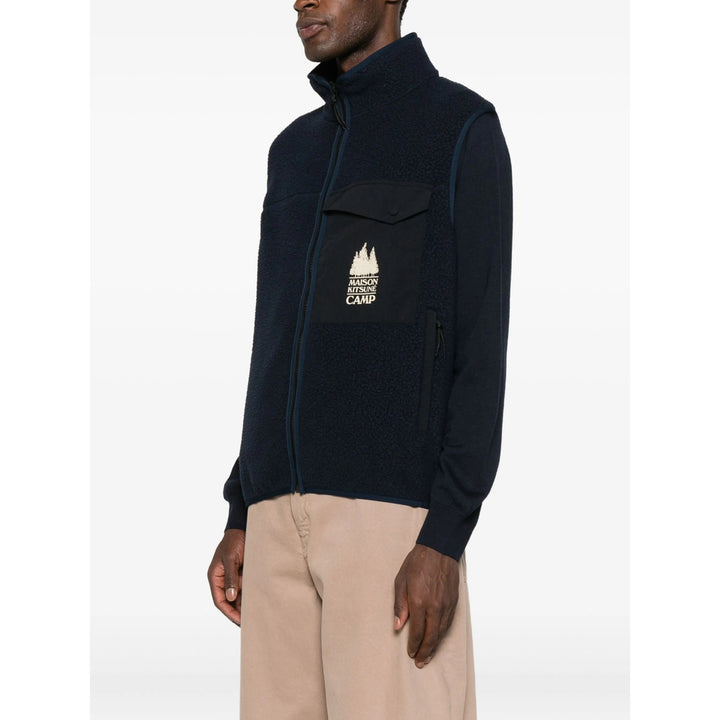 Maison Kitsuné Outwear Waistcoats - Blue | 2daad817c761eb3975e4db3504b6e89619b66850