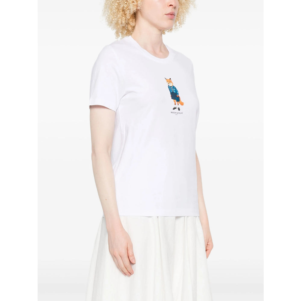 Maison Kitsuné T Shirts - White | 78a18d1e1b6c88fc15cb8c31880369b5b8b40588