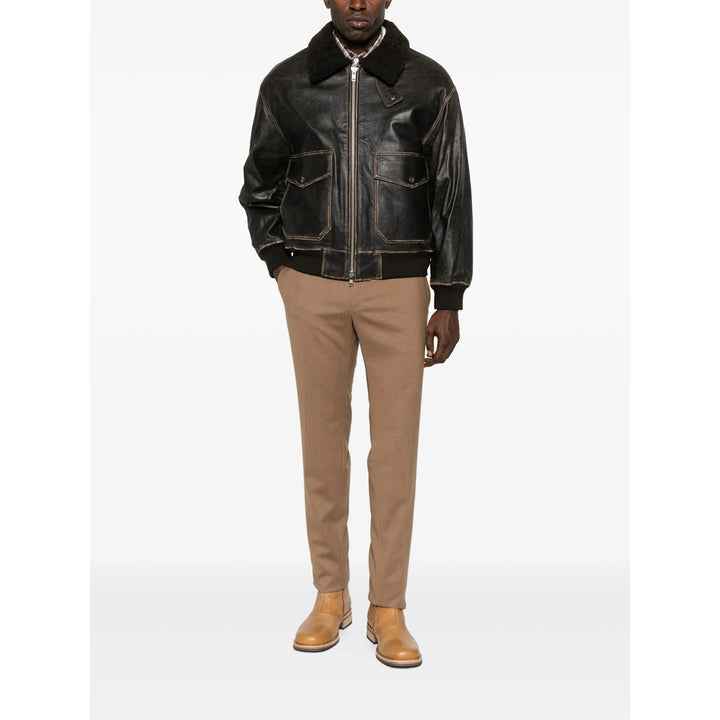 Dunst Leather Outerwears - Brown | d12de61a655edf6d5f0aa99c483c48b216f272c2