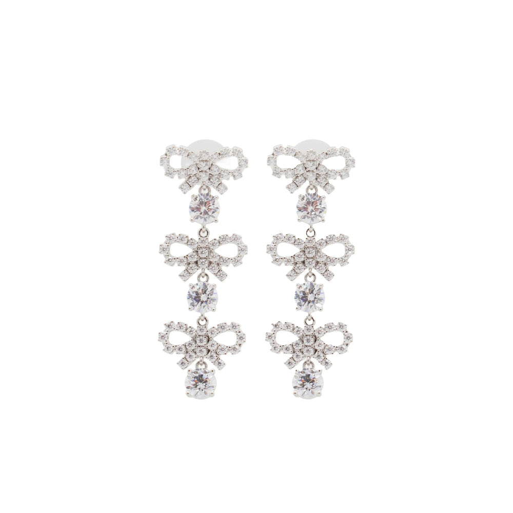 Self-Portrait Jewellery - Silver, White | f8c49add8373f594212b9162a04efd5123286a41