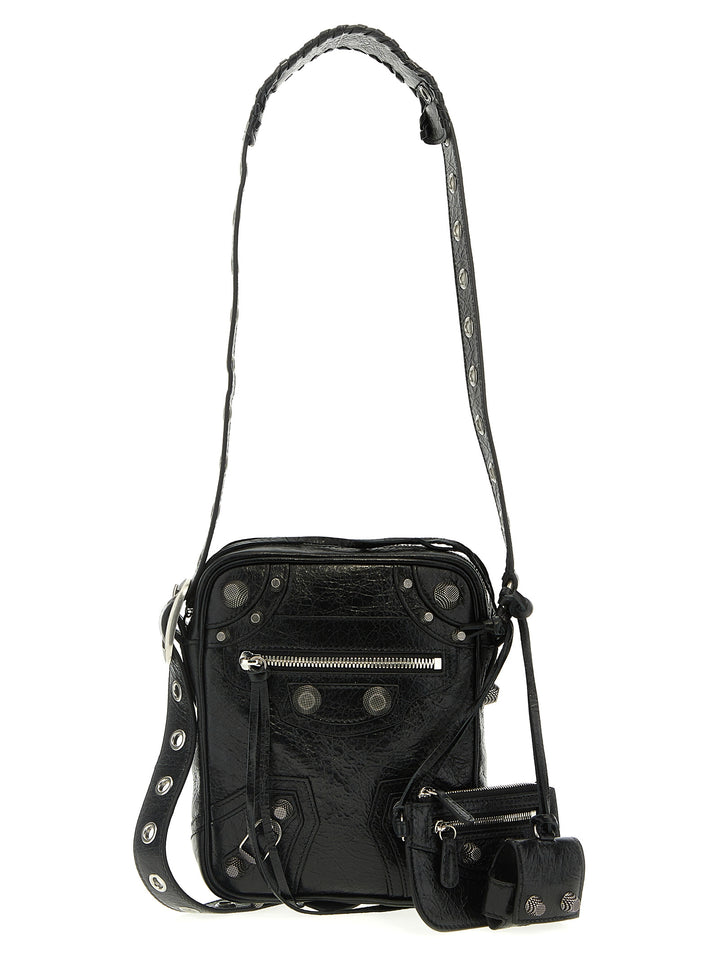 Balenciaga Le Cagole Men Crossbody Bags - Black | de804bd099a5aae19dce524ba8c2b5f69384a1a3