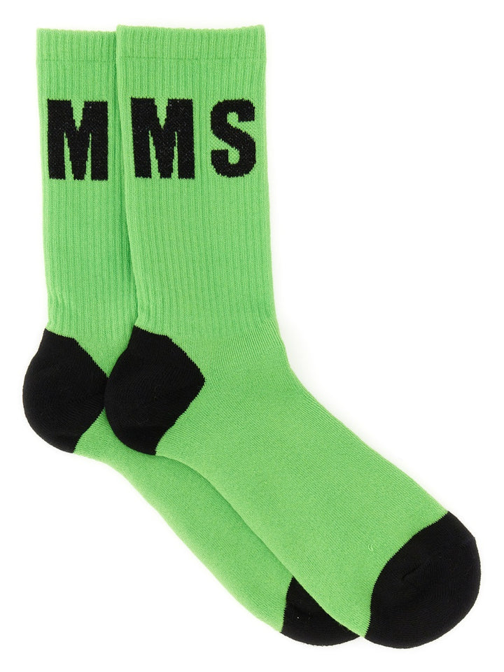 MSGM Socks - Green | Wanan Luxury