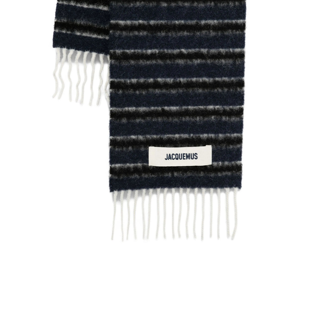 Jacquemus Scarves - Blue, Black | d38741002fbe747ac3bcd84be6aa857ceccb4093