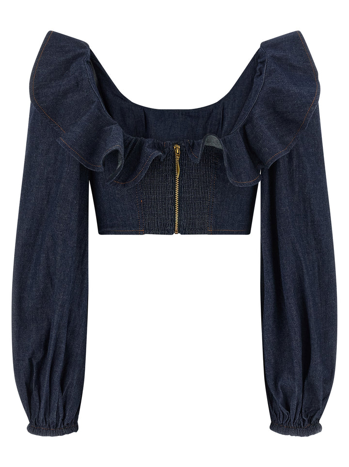 Zimmermann Aster Tops - Blue | 6903b7ddea4269c97e9e0c8cc7df7cc94627d38c