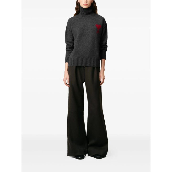 Ami Paris Sweaters - Gray | 9d0723caec79f9f2bb1e068abb6773dd1b144dc8