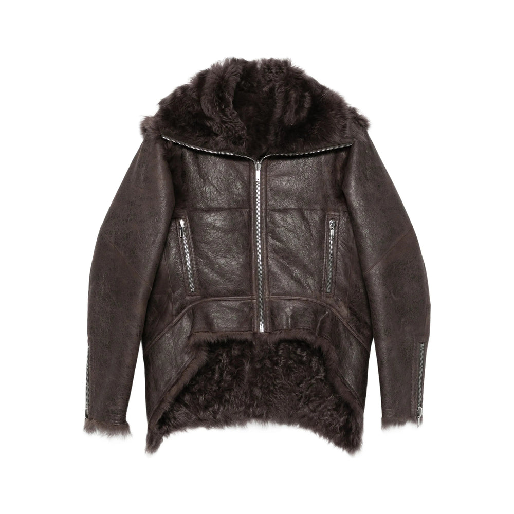 Rick Owens Leather Outerwears - Gray | e35d5384db75a9e5704eef7c183f203c7b7a57ef