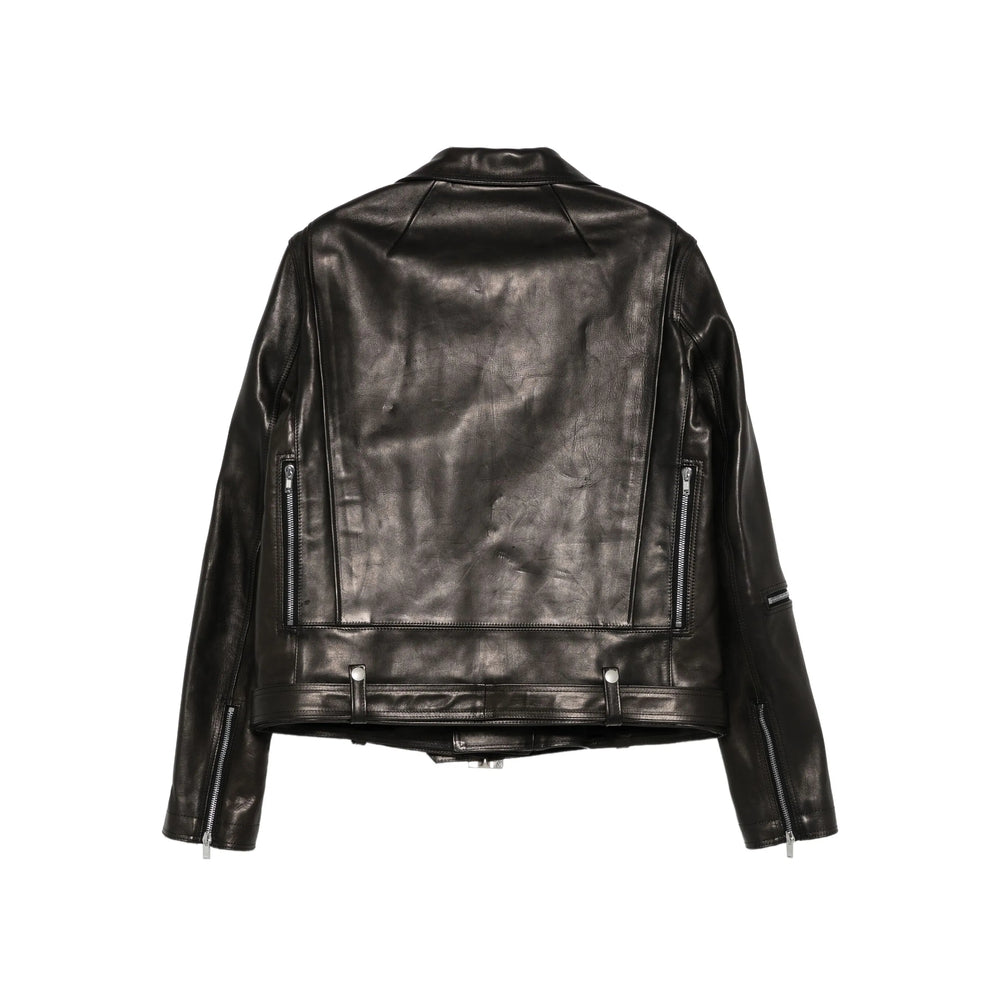 Rick Owens Leather Outerwears - Black | f85597a6e198390e5f910481c268f052f12ad693