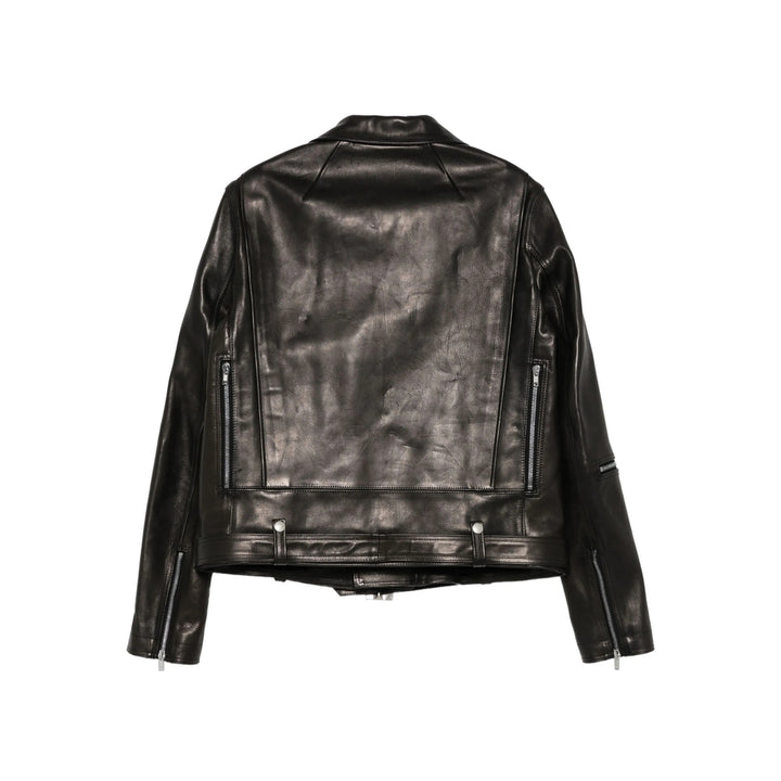 Rick Owens Leather Outerwears - Black | f85597a6e198390e5f910481c268f052f12ad693