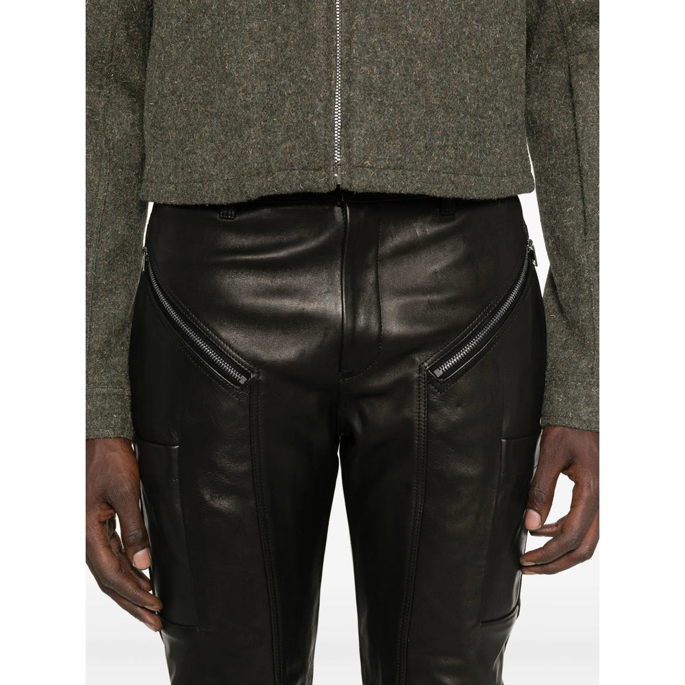 Rick Owens Leather Pants - Black | 991bc04e783a40bd2ff88bbd9180bb5897d937c6