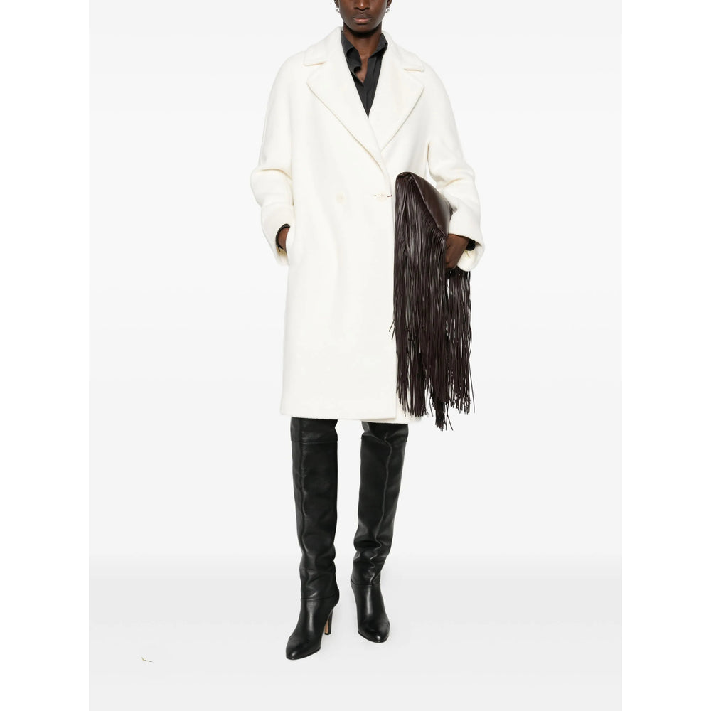 Max Mara Studio Coats - White | 16320f8da930d0e2abf040a8fe41467a9a9bd675
