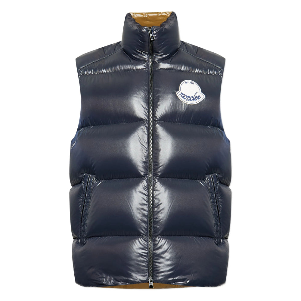 Moncler Outwear Waistcoats - Blue | c8b397d04ca16e521da29e39a9641c74f8a21b53