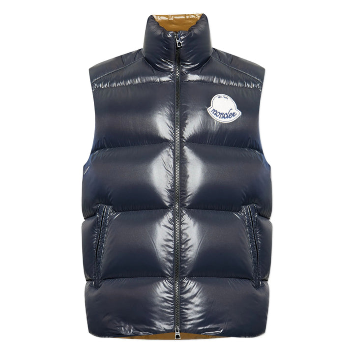 Moncler Outwear Waistcoats - Blue | c8b397d04ca16e521da29e39a9641c74f8a21b53
