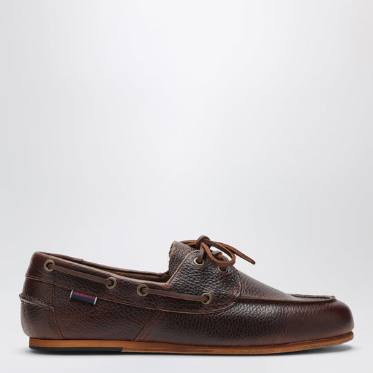 Owen Brown Tumbled Leather Boat Shoes