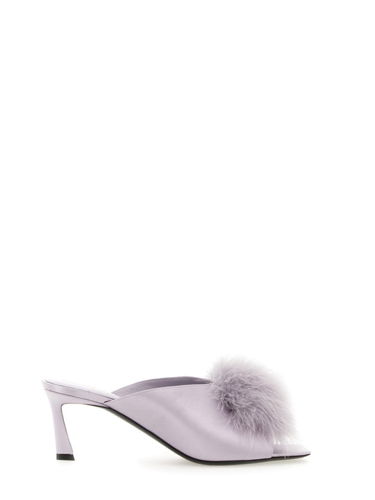 Mule Mae In Satin Crepe
