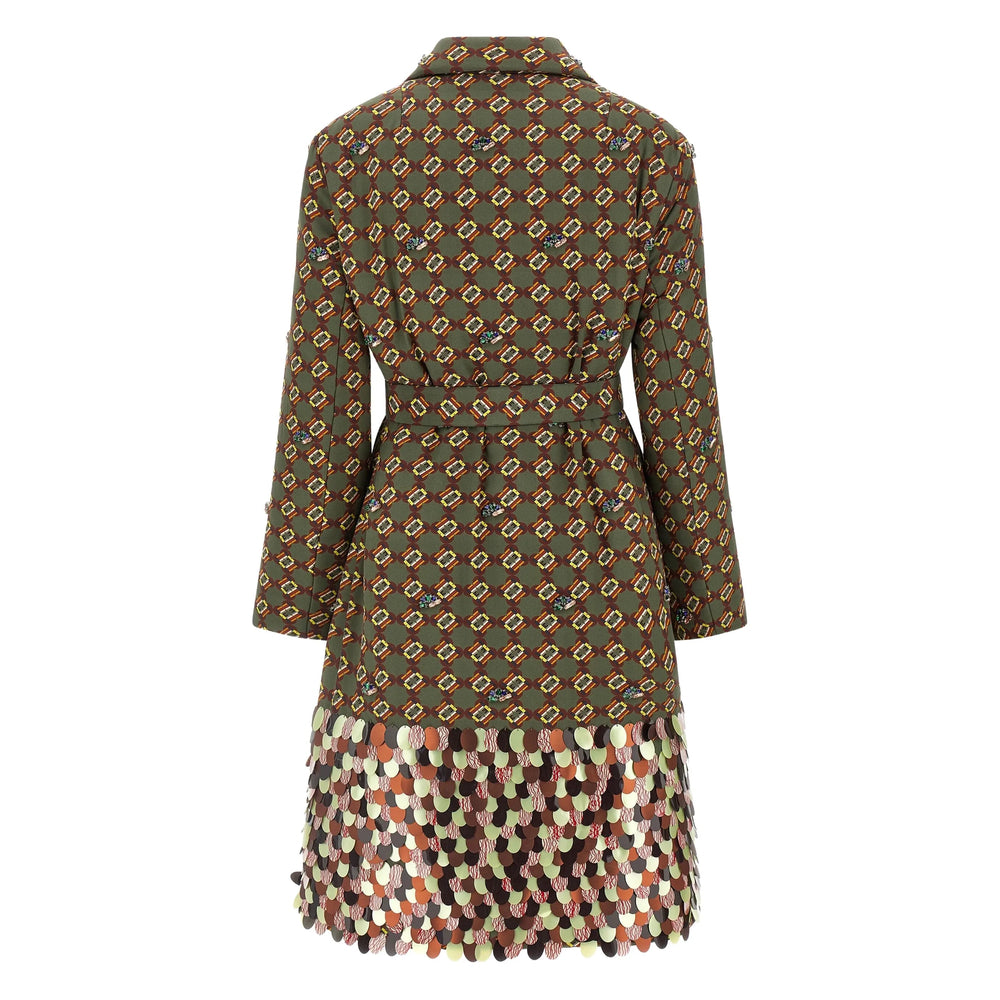 Dries Van Noten Coats - Green | 10a2af4f1890b873cea51a6ae286ee41c652fe55