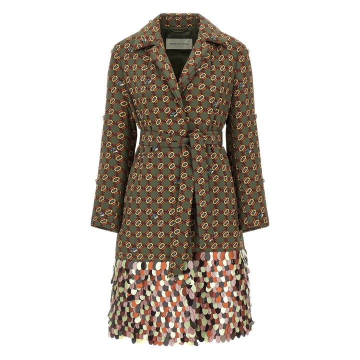 Dries Van Noten Coats - Green | 84ecc32f2b8b40e0cd106e580e4db1c6c83a3086