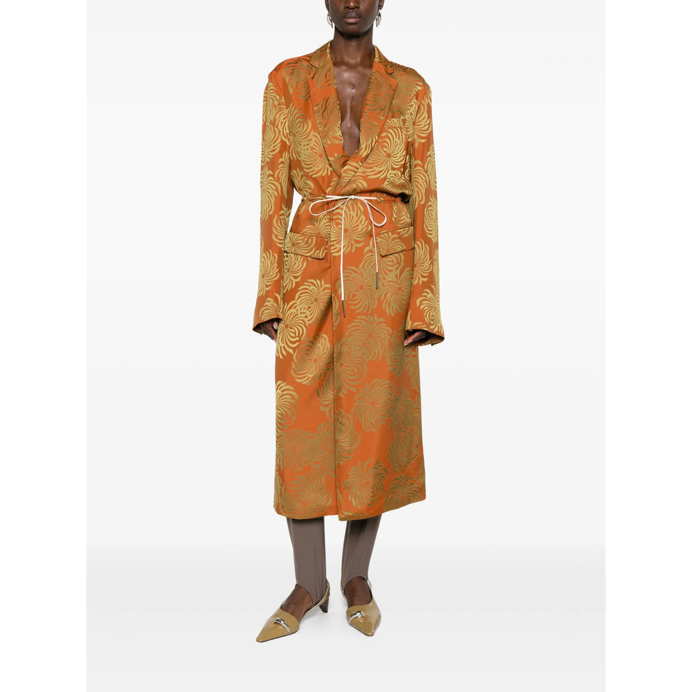Dries Van Noten Coats - Orange | 071c7b86e24f5a2e6d5d3fce3f96c55d830795fb