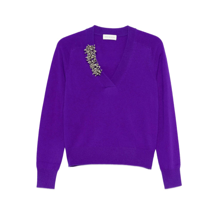 Dries Van Noten Sweaters - Purple | d4e0c4ff523f565079bd89621900ab7f95705f33
