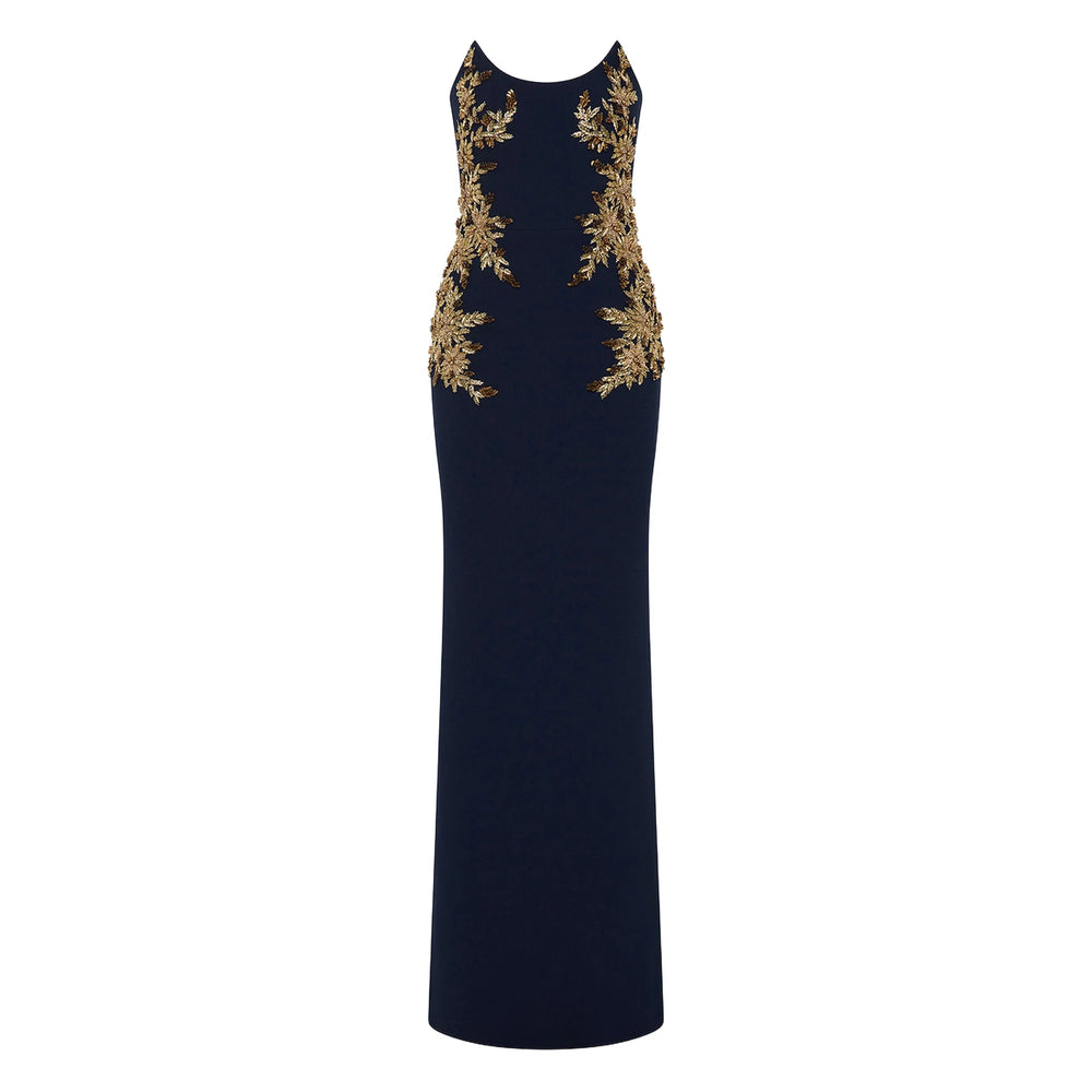 Rebecca Vallance Dresses - Blue, Gold | c59fe3b11123e428e9b18db6646795ac0bcf0178