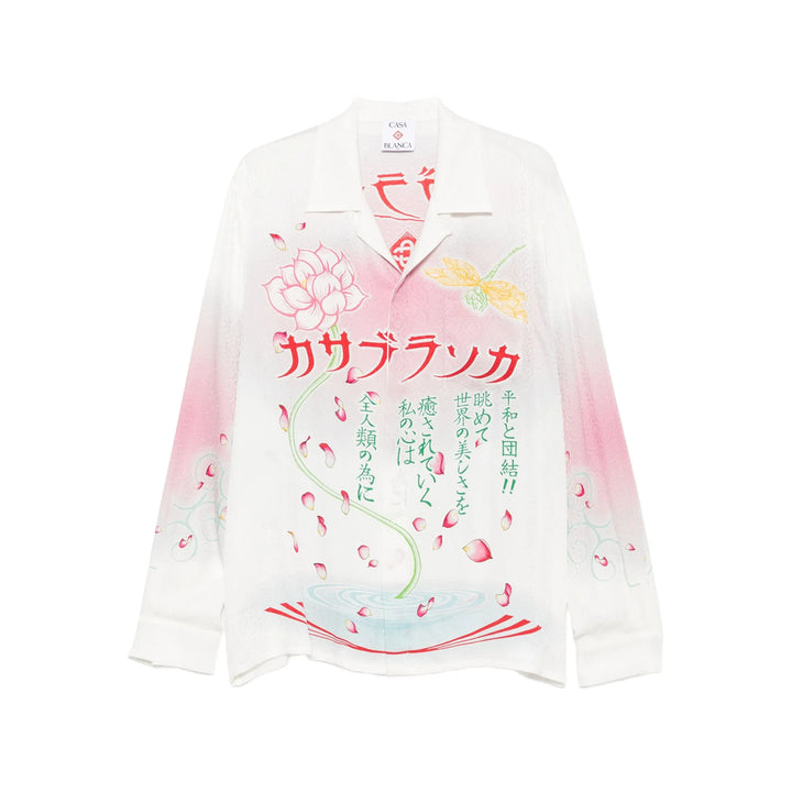 Casablanca Shirts - White, Pink | 948f31337f8aefd3e82a675859c7342f41d3cf46