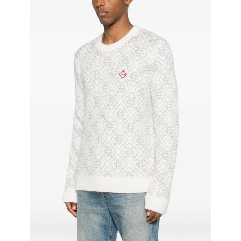 Casablanca Sweaters - White, Silver | d55868c4a6d758233930523656397e50e3f7b32f