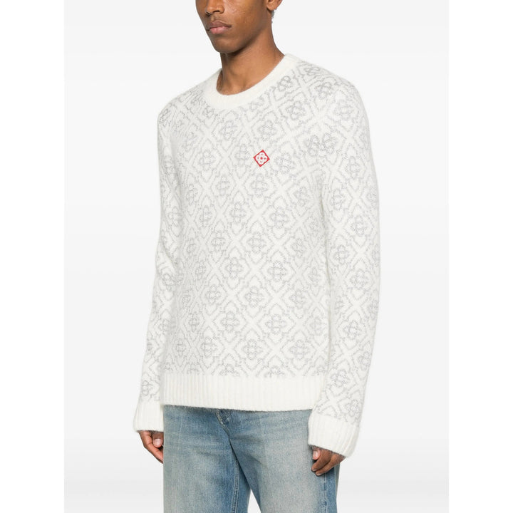 Casablanca Sweaters - White, Silver | d55868c4a6d758233930523656397e50e3f7b32f