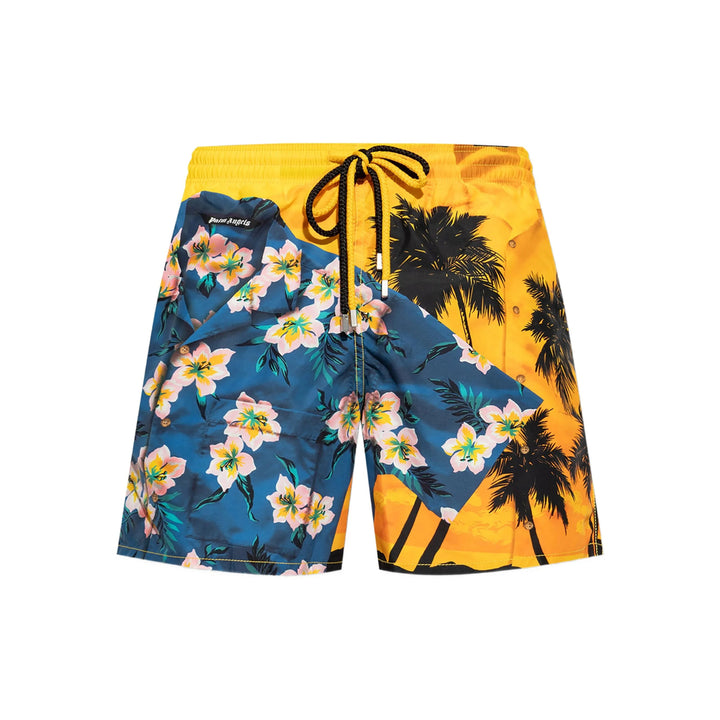 Palm Angels Beachwear - Blue, Yellow | c714266eaee62254e38c0ab850dda8c577111b5e