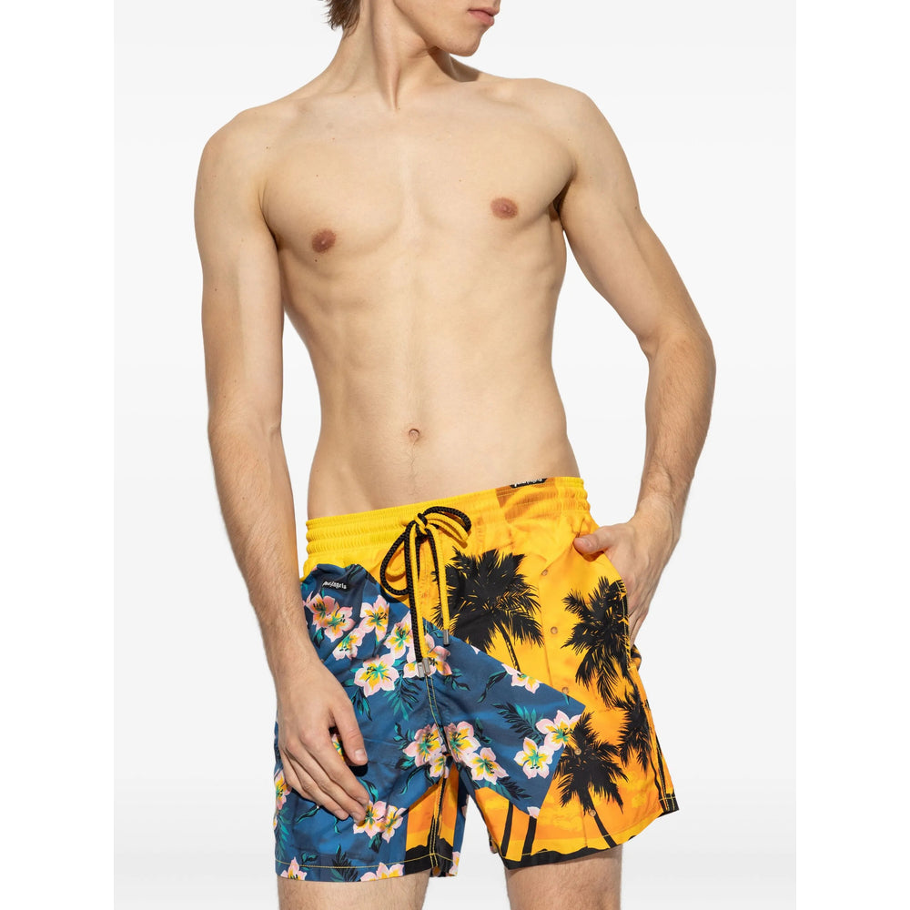 Palm Angels Beachwear - Blue, Yellow | d9fdcd9f28250adc4ecbe5784467bb7c37c0213d