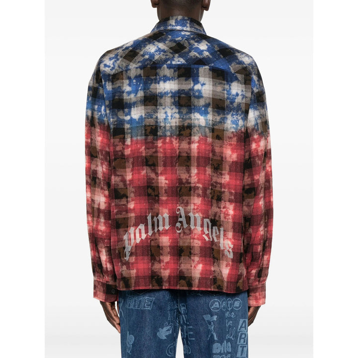 Palm Angels Shirts - Blue, Red | 464814fb62ff49d973298aa443a60a52ce43325a