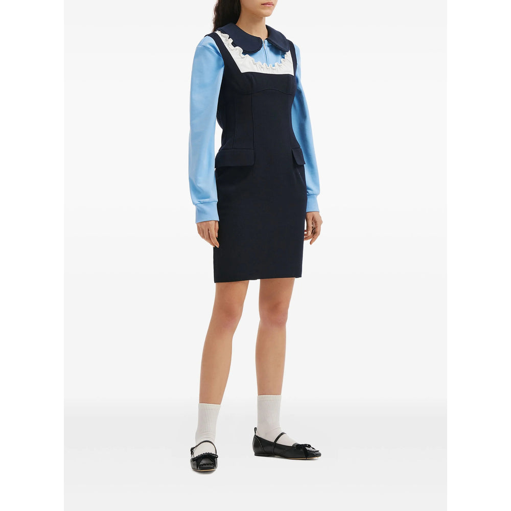 Shushu/Tong Dresses - Blue, White | e266635acf649ddf1cd08e42deaaa202b518b304