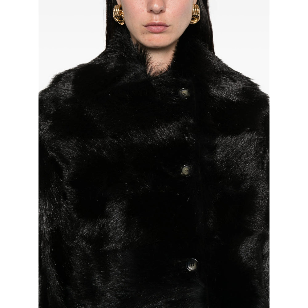 Alberta Ferretti Leather Outerwears - Black | 18ca928a0f8ee075c119db751ffdcd39b956c3eb