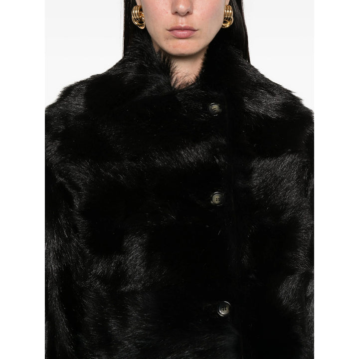 Alberta Ferretti Leather Outerwears - Black | 18ca928a0f8ee075c119db751ffdcd39b956c3eb