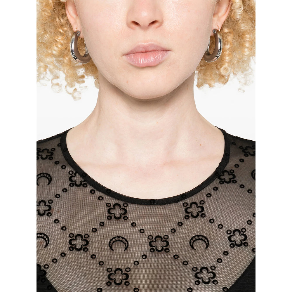 Marine Serre Dresses - Black | 303cb25c737f025694ff523ca3bc6c4ea5503874