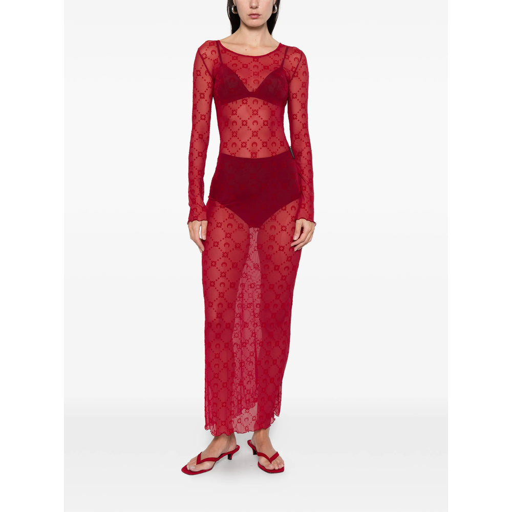 Marine Serre Dresses - Red | 1f909452c650365244903284bc289351140e46a2