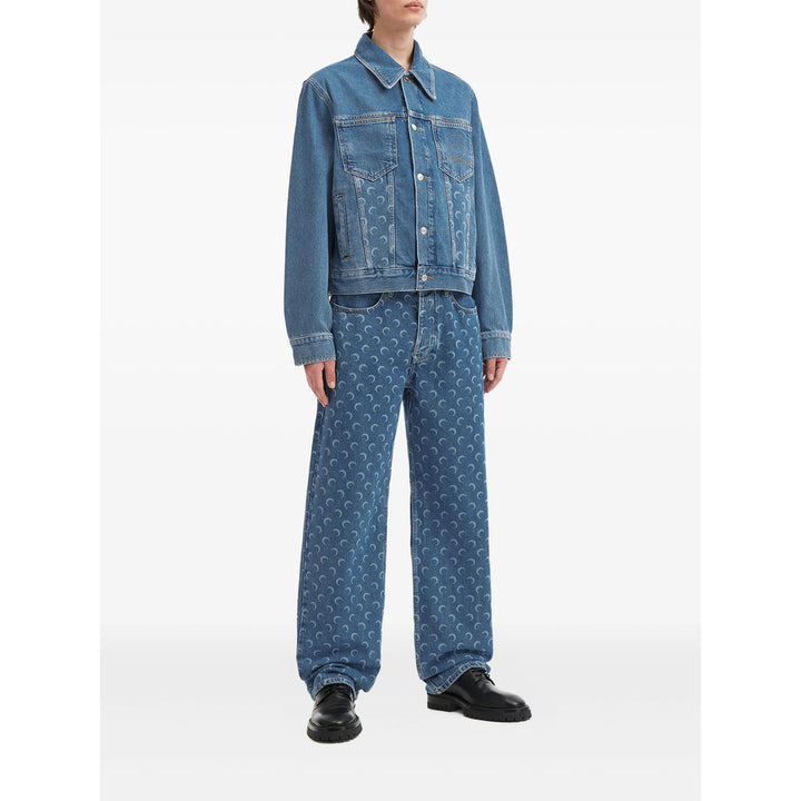 Marine Serre Outerwears - Blue | 27d5c0dbbf7db5fcad4cb22ecaf1dc5f708ff0df