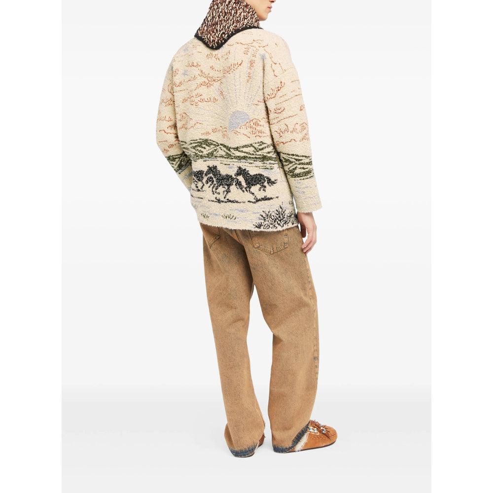 Alanui Sweaters - Neutral, Green | 4682b84cb36fca7bffe190f8692445378fdb477c