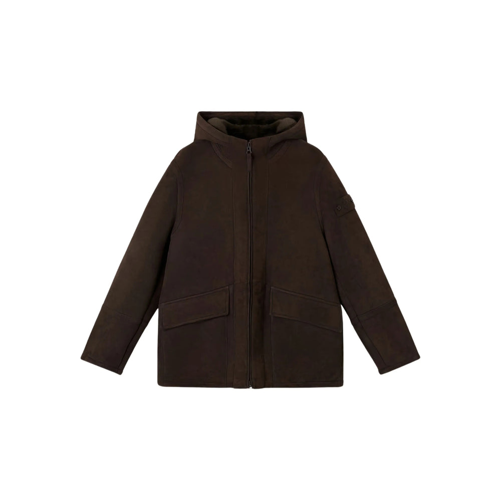 Stone Island Leather Outerwears - Brown | 87a2ab415d26f6d617319a38641e3eb9a6b5cc9e