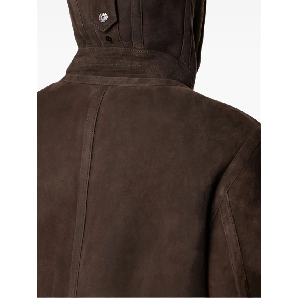 Stone Island Leather Outerwears - Brown | 560d8103196d4fed2d974bfa812ae292a9831955