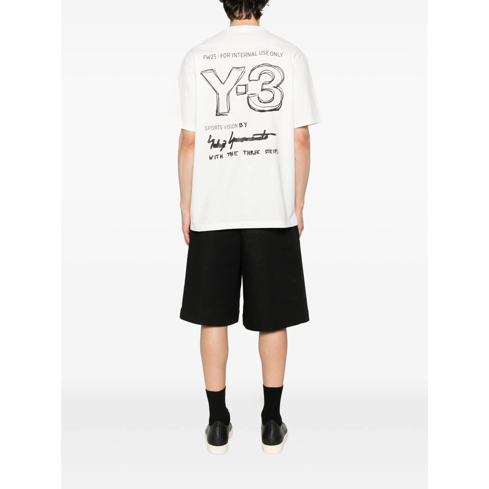 Y-3 T Shirts - White | bc9e8ae9853a664cd95649bd7154b44c16ca6670