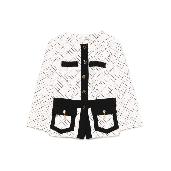 Elisabetta Franchi Jackets - Neutral, Black | a9a2124dfefc01348ae984d4b22309d240494bca
