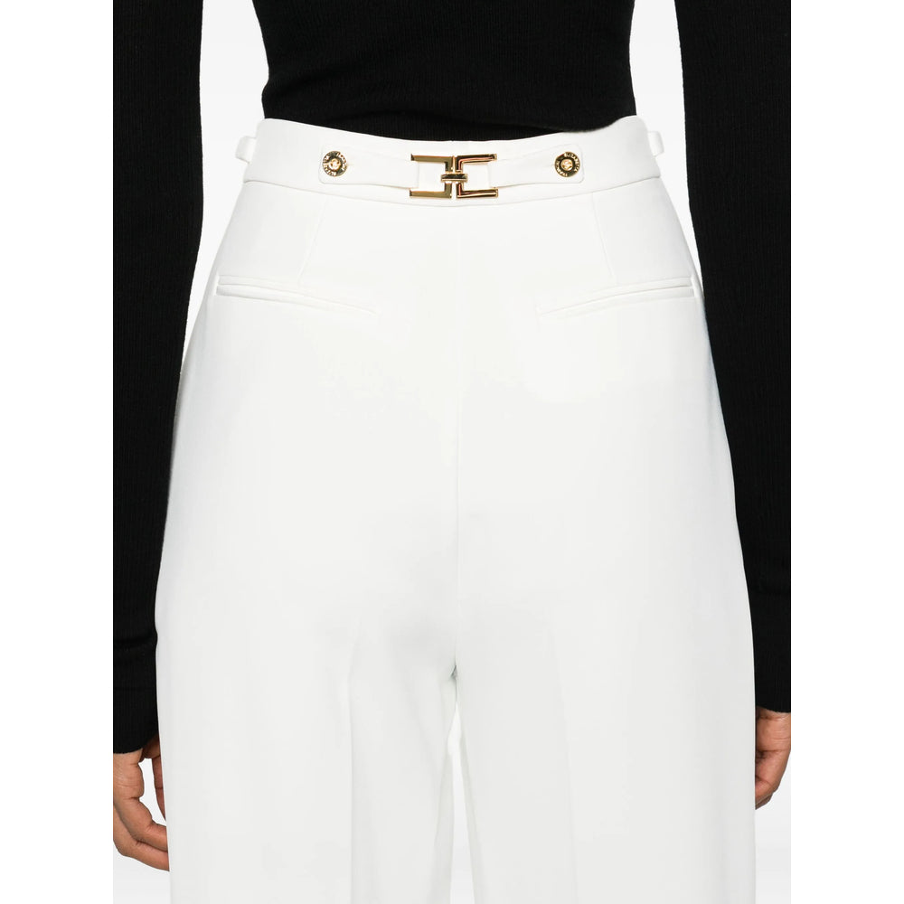 Elisabetta Franchi Pants - White | 0a04b03d0ed182e360a59608daa12e88276fde7c