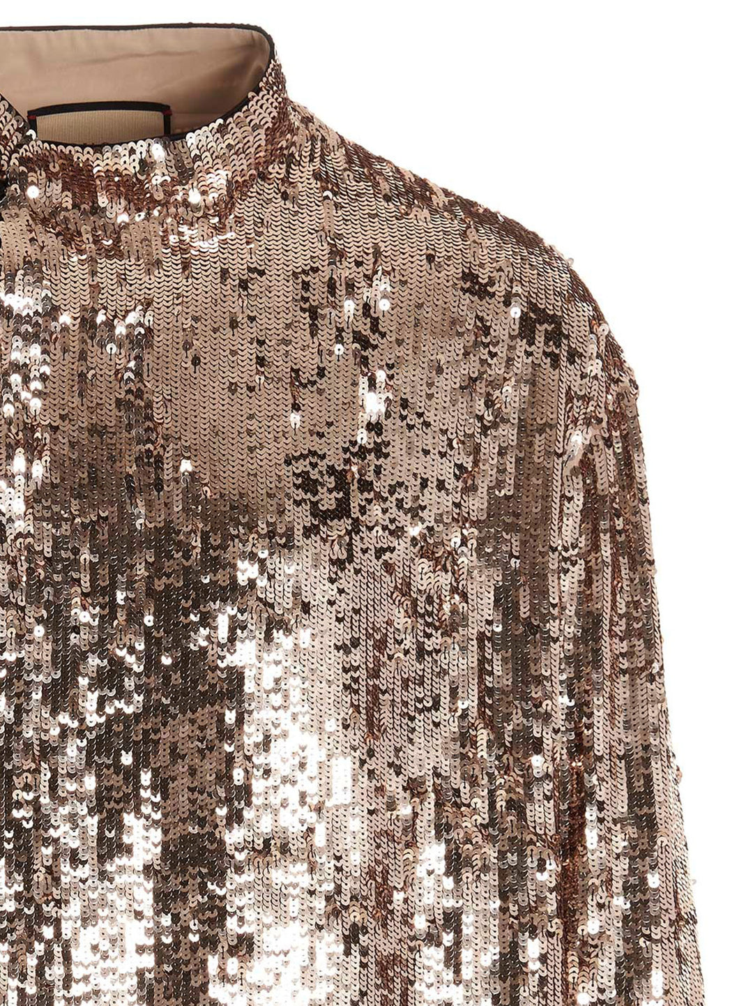 Gucci Sequin Shirt Shirt and Blouse - Silver | 485714871d675ae8786601bc89867a998da3d3ac