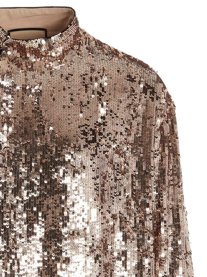 Gucci Sequin Shirt Shirt and Blouse - Silver | 485714871d675ae8786601bc89867a998da3d3ac