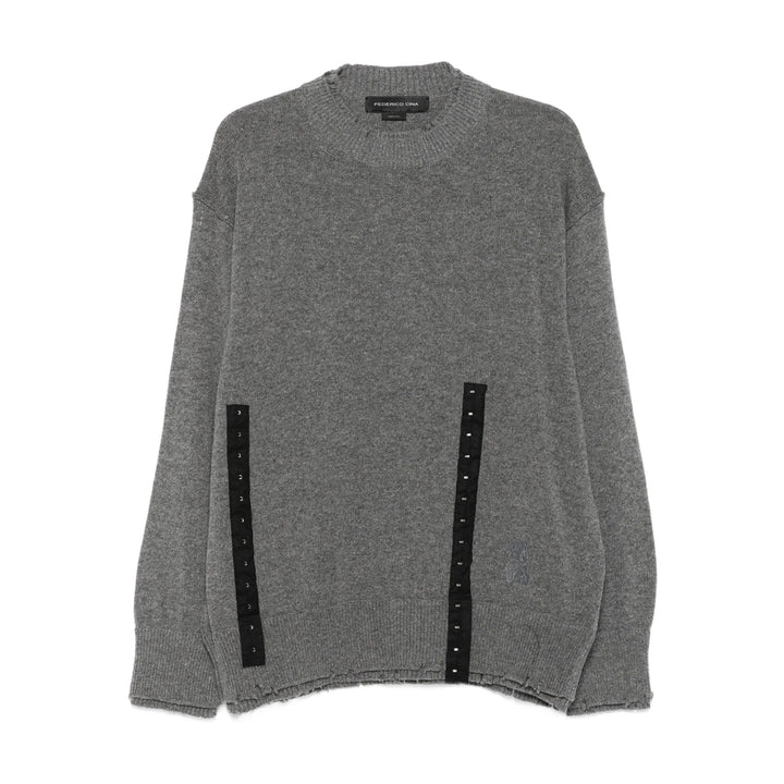Federico Cina Sweaters - Gray | 28189e8310925e19f6ea2d46915bd2a955a0cb16