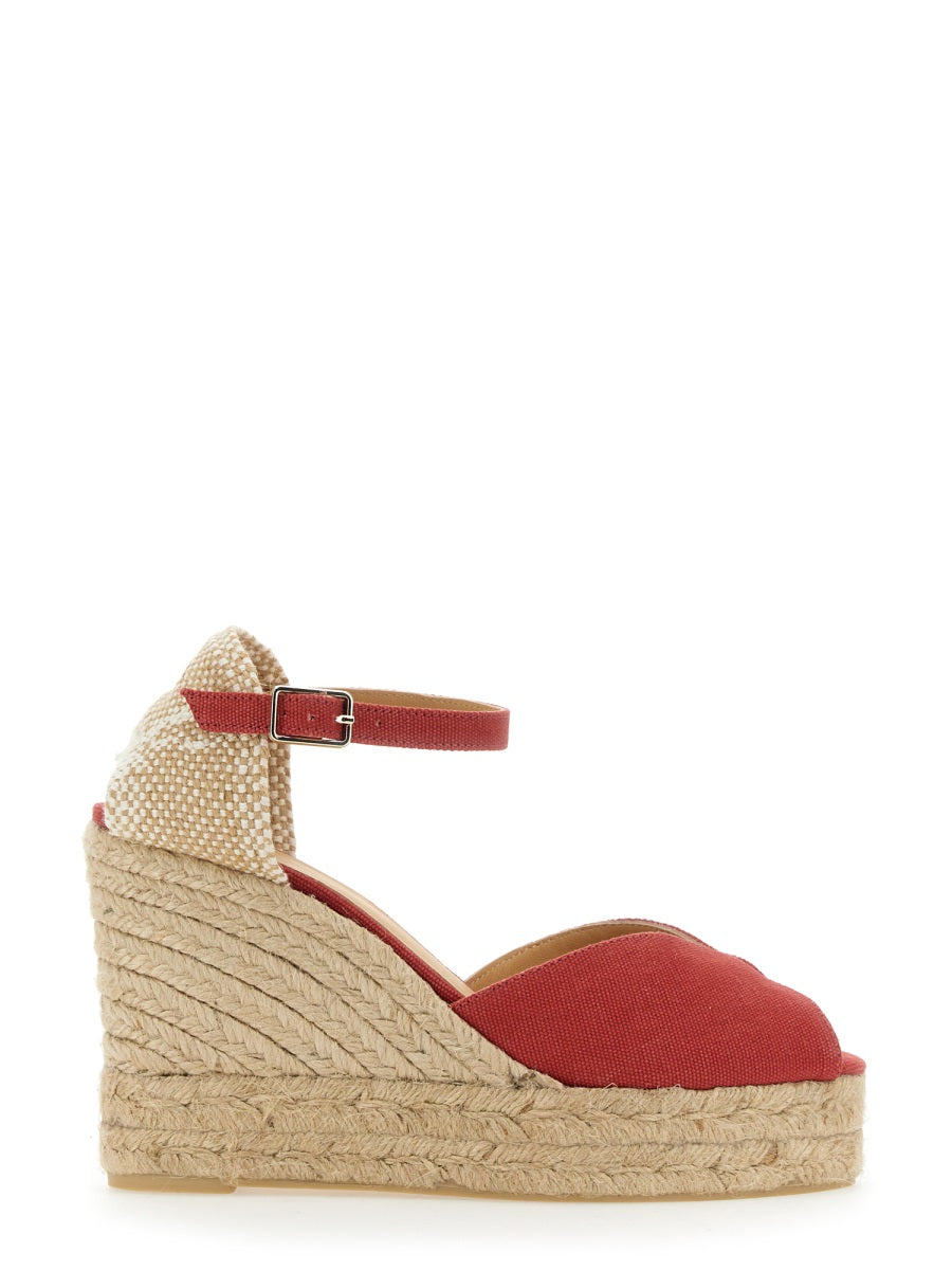 Castañer Wedges - Red | Wanan Luxury
